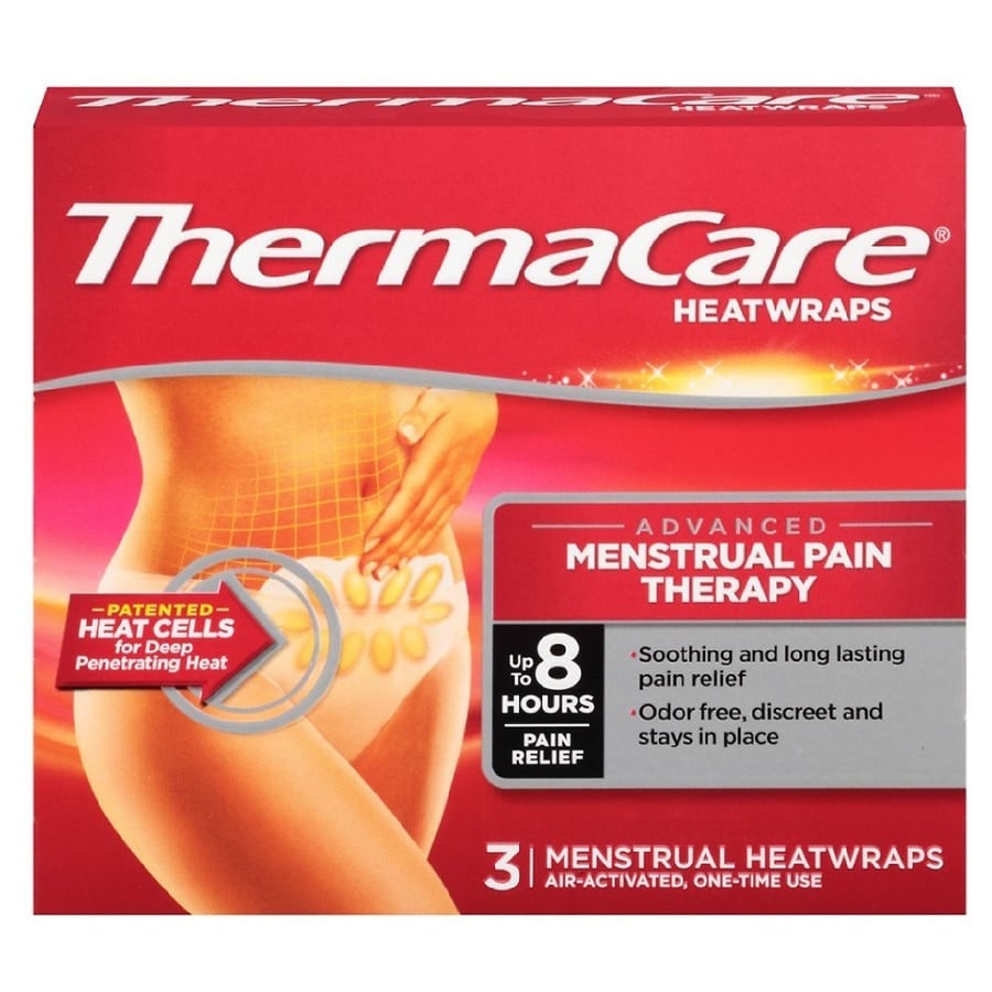 Heating pads for cramps during period clearance
