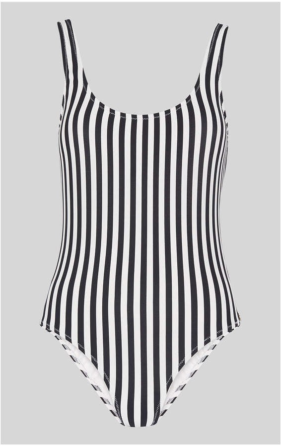 Whistles Stripe Swimsuit | Sophie Turner Striped One Piece Swimsuit ...