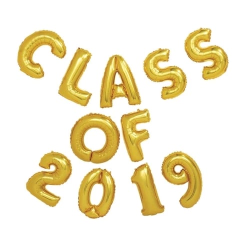 Congrats 2019 Foil Balloons