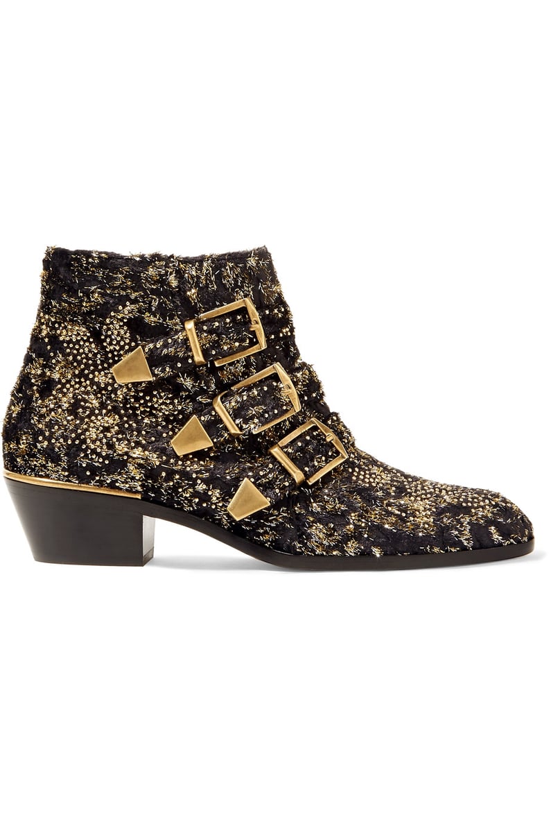 Chloé Velvet Ankle Boots