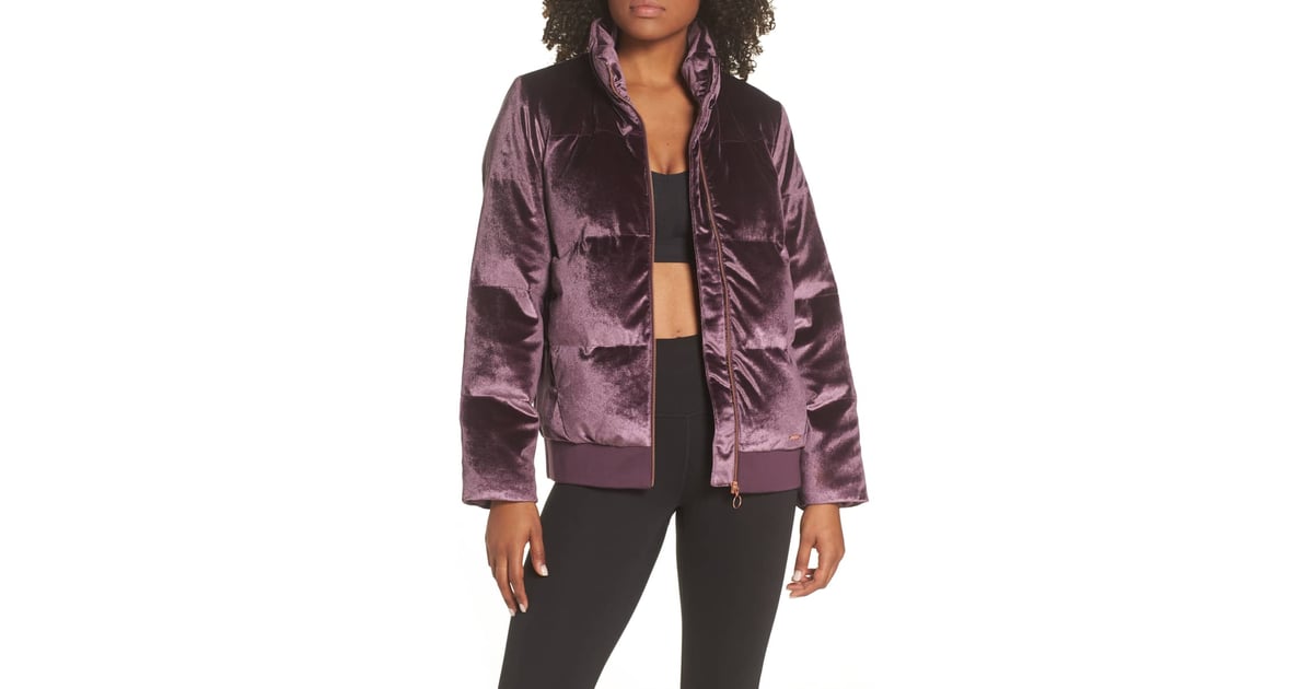 Sweaty Betty Velvet Puffa Jacket 