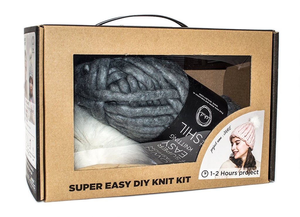 knit kit make your own pompom beanie
