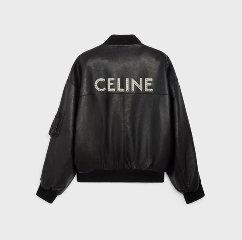 Celine Leather Bomber Jacket in Soft English Lambskin