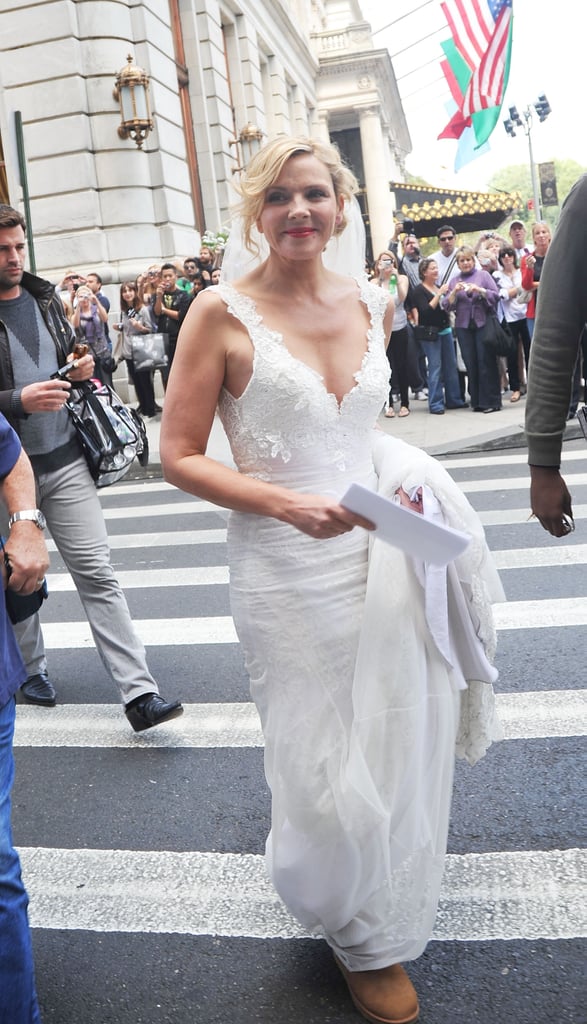 She never marries in the movies, but boy can Samantha rock a wedding gown.