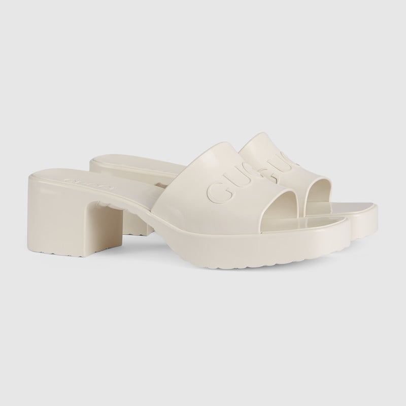 Gucci Women's Rubber Slide Sandals | 15 Best Gucci Sandals to Shop For ...