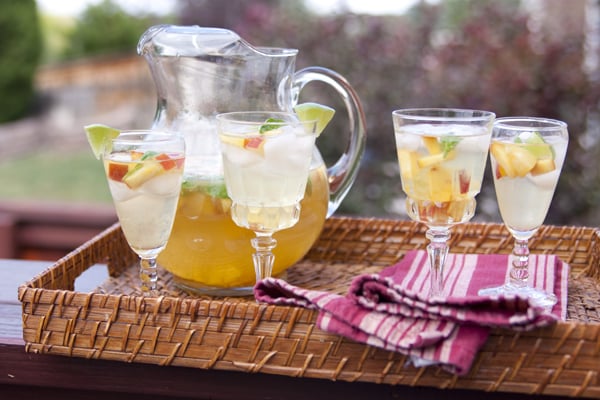Tequila-Infused Peach Sangria
