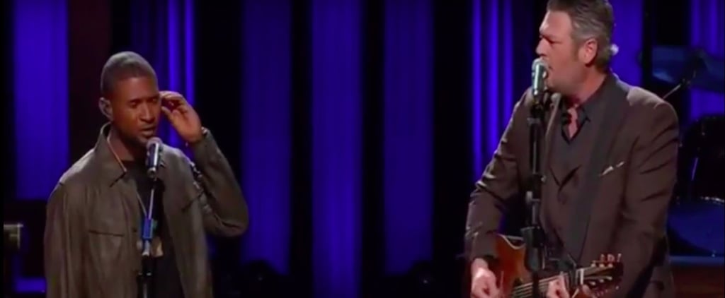 Usher and Blake Shelton Hand in Hand Performance Video