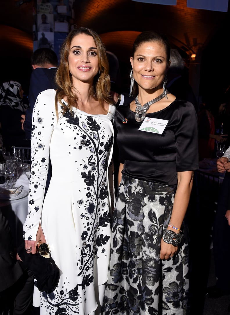 Queen Rania and Princess Victoria Attended the 2016 Global Goals Awards Dinner