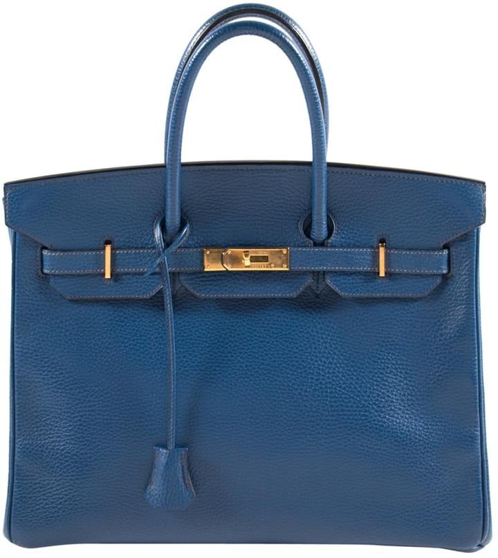 Hermes Birkin leather handbag