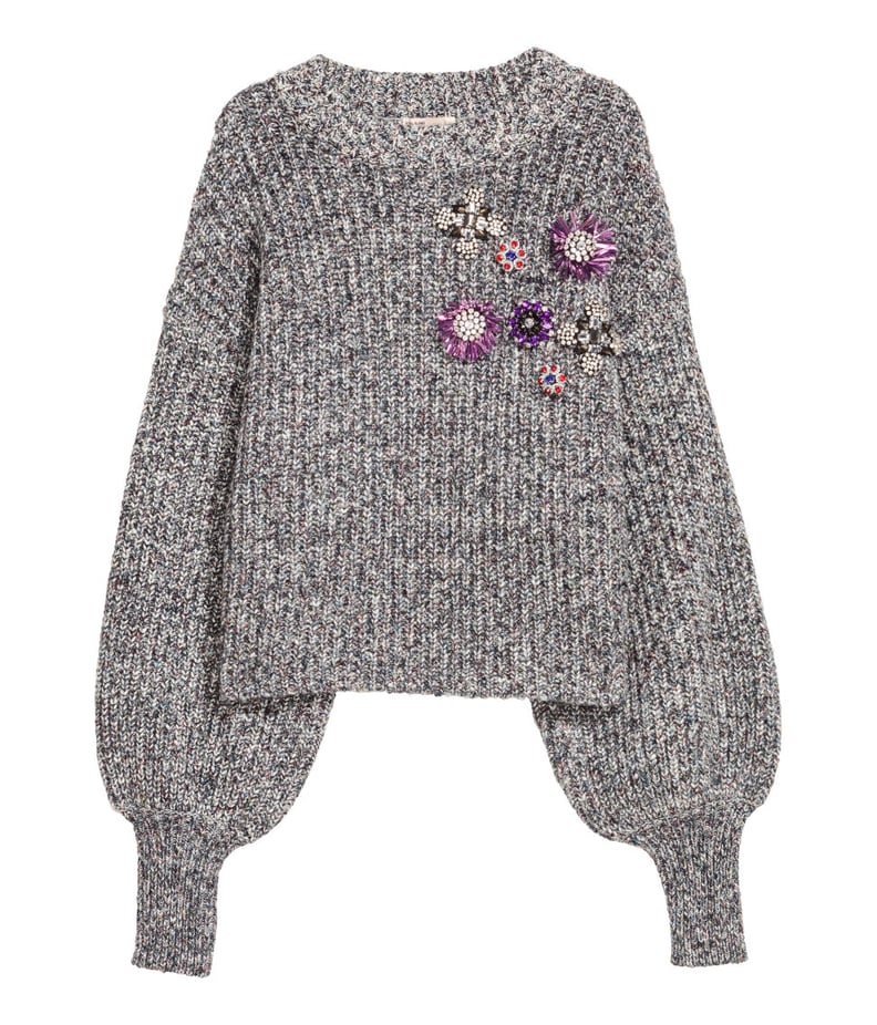 H&M Sweater with AppliquÃ©s