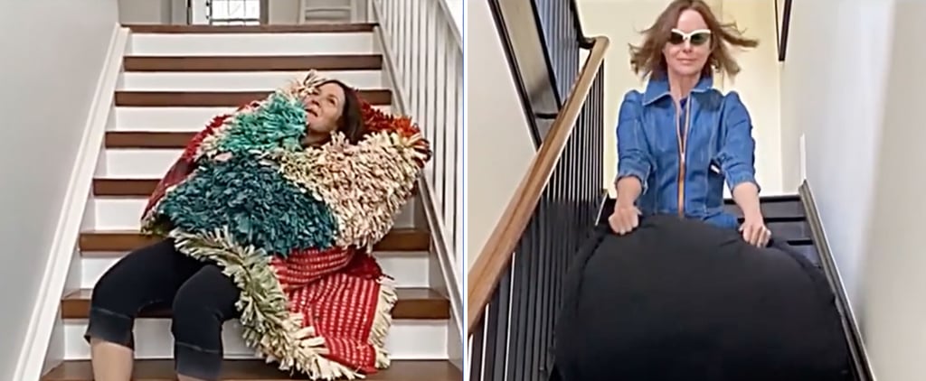 Drew Barrymore Fails the Staircase Instagram Challenge Video