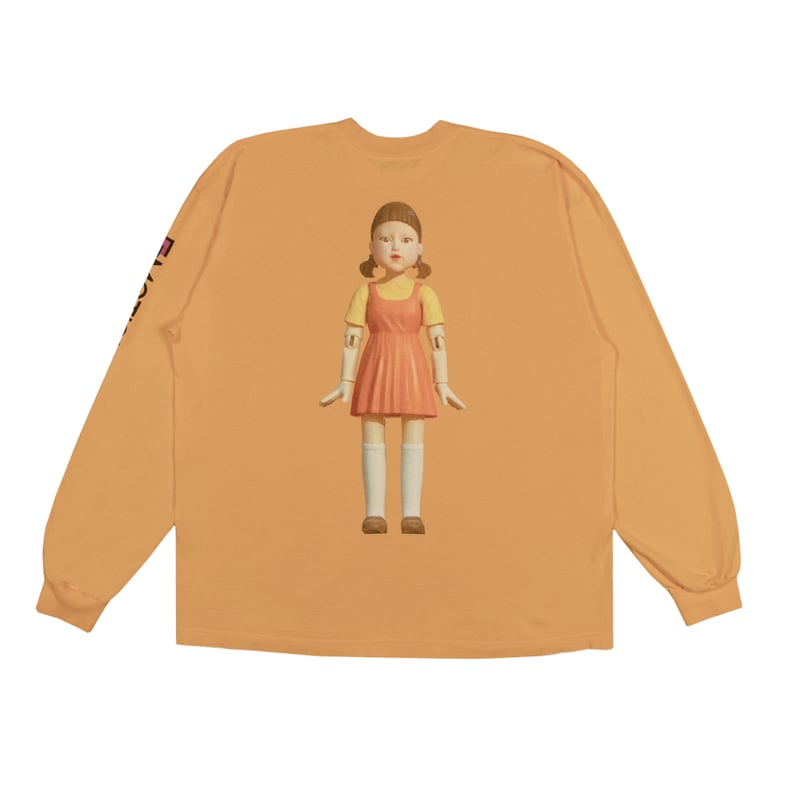 Squid Game x Emotionally Unavailable "Red Light, Green Light" Doll Long-Sleeve Tee