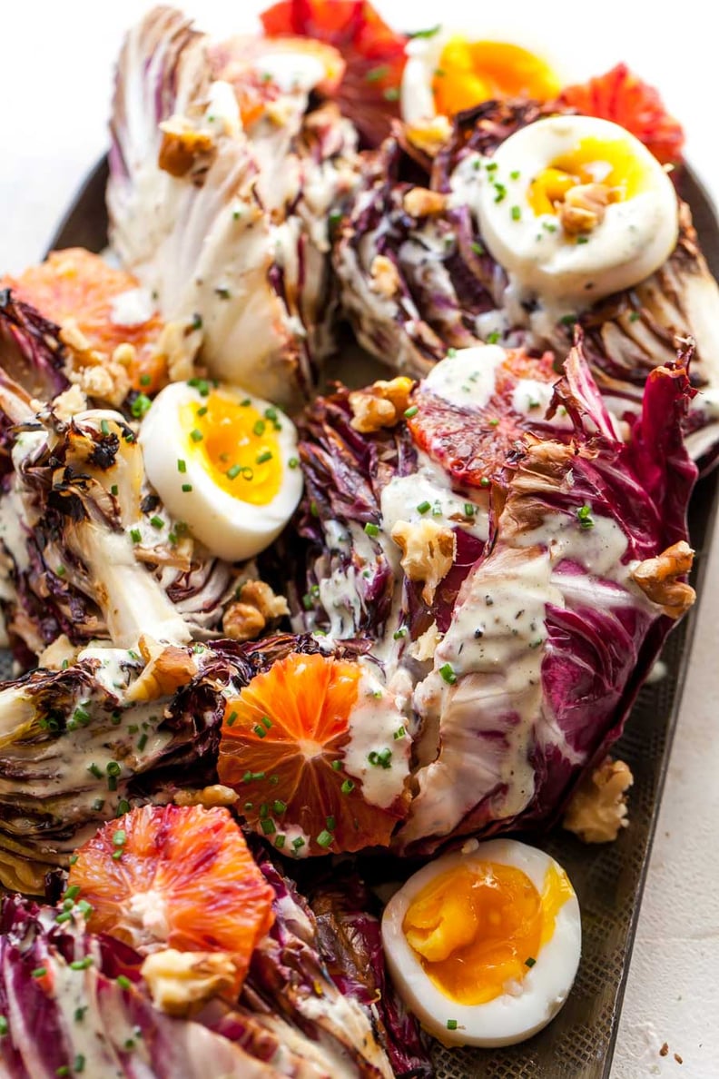 Grilled Radicchio Salad with Creamy Miso Dressing