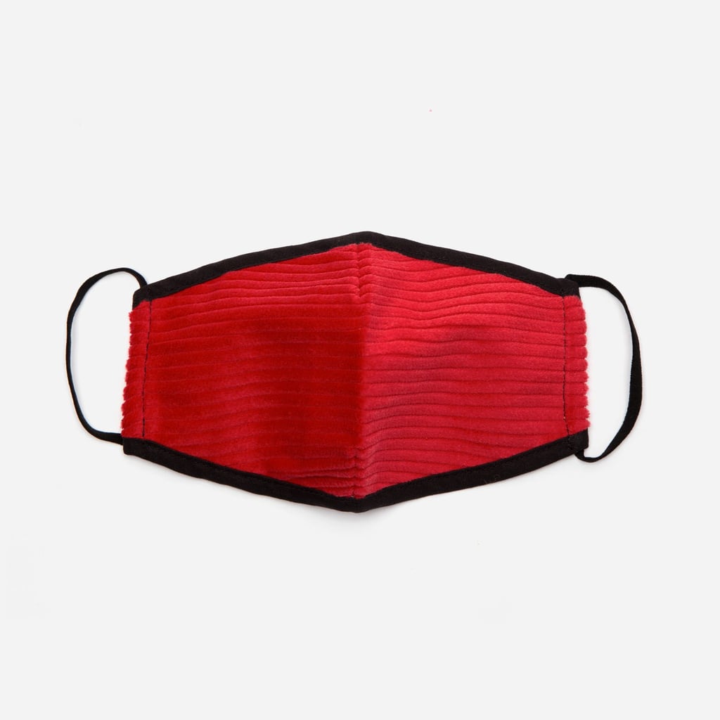 Frances Valentine Fitted Mask Corduroy Red