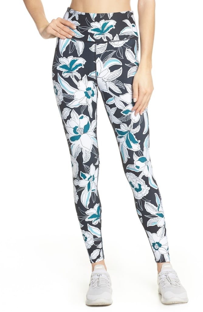 High Waist Floral Tights