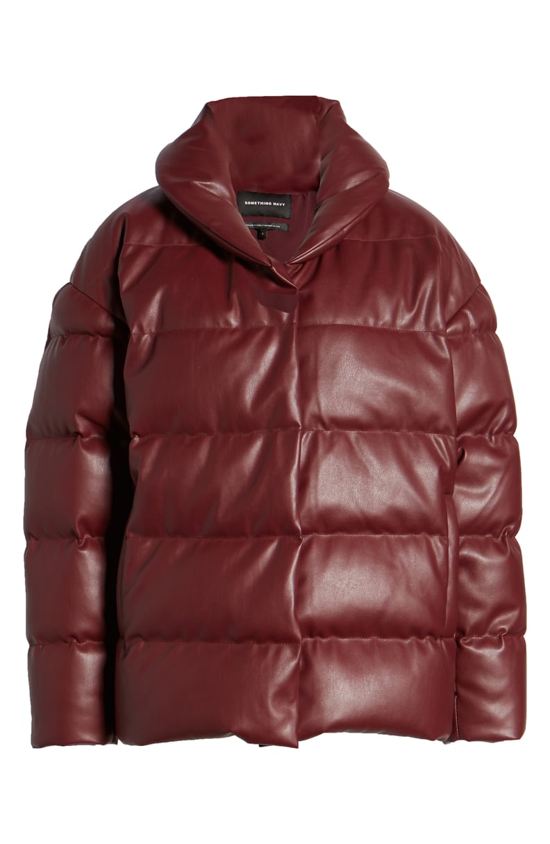 Faux Leather Puffer