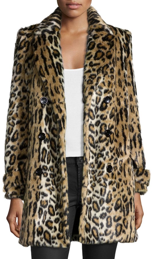 Alice + Olivia Leopard-Print Faux-Fur Coat ($598)