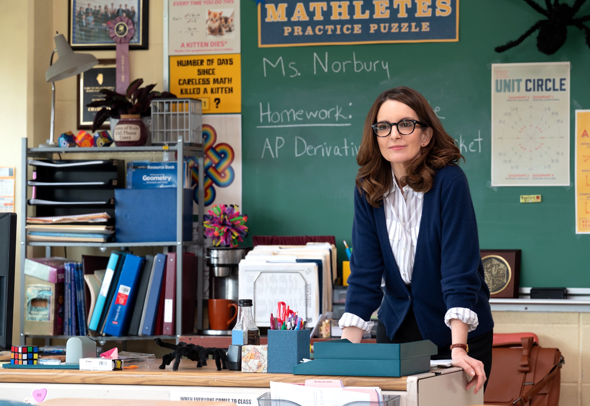 Tina Fey plays Ms. Norbury in Mean Girls from Paramount Pictures. Photo: Jojo Whilden/Paramount © 2023 Paramount Pictures.