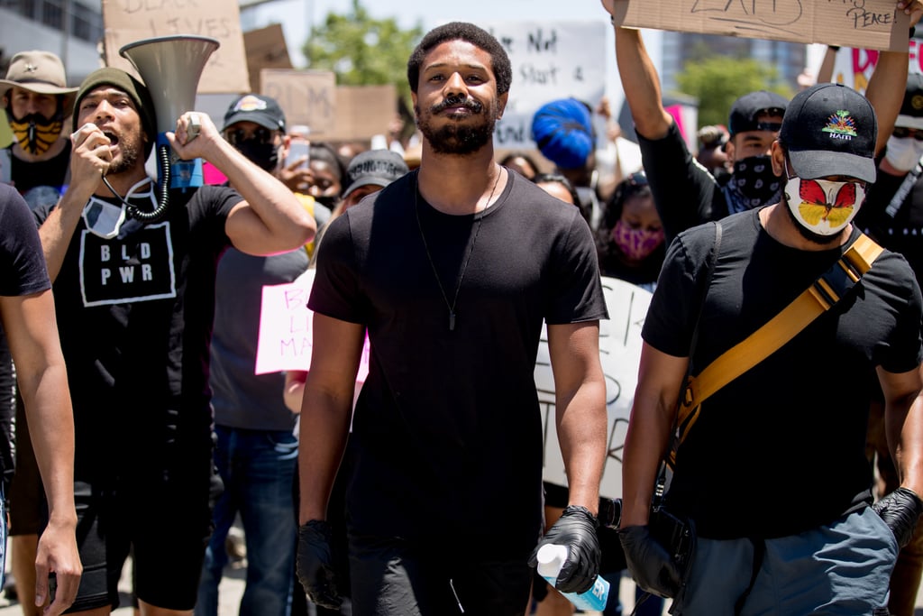 Michael B. Jordan Speaks at Black Lives Matter March in LA