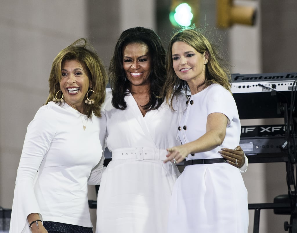 Michelle Obama White Dress October 2018