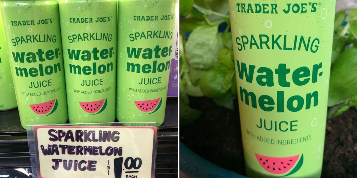 Trader Joe's Sparkling Watermelon Juice POPSUGAR Food