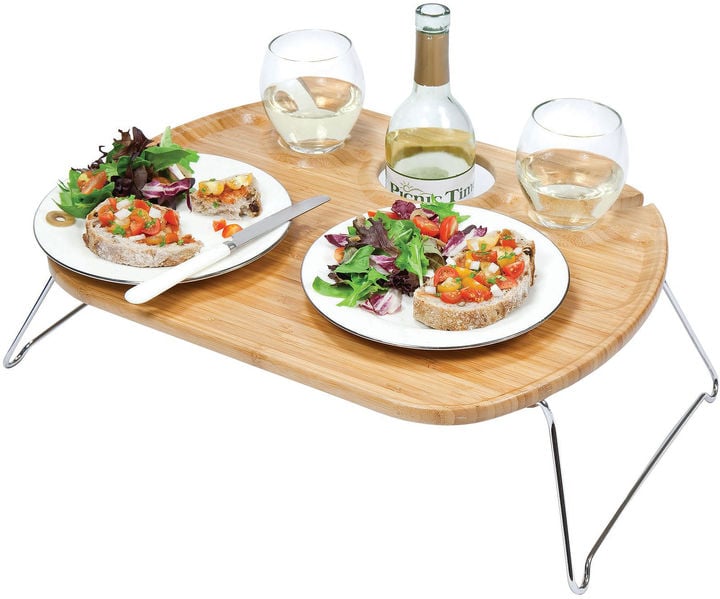 Picnic Time Portable Wine Tray