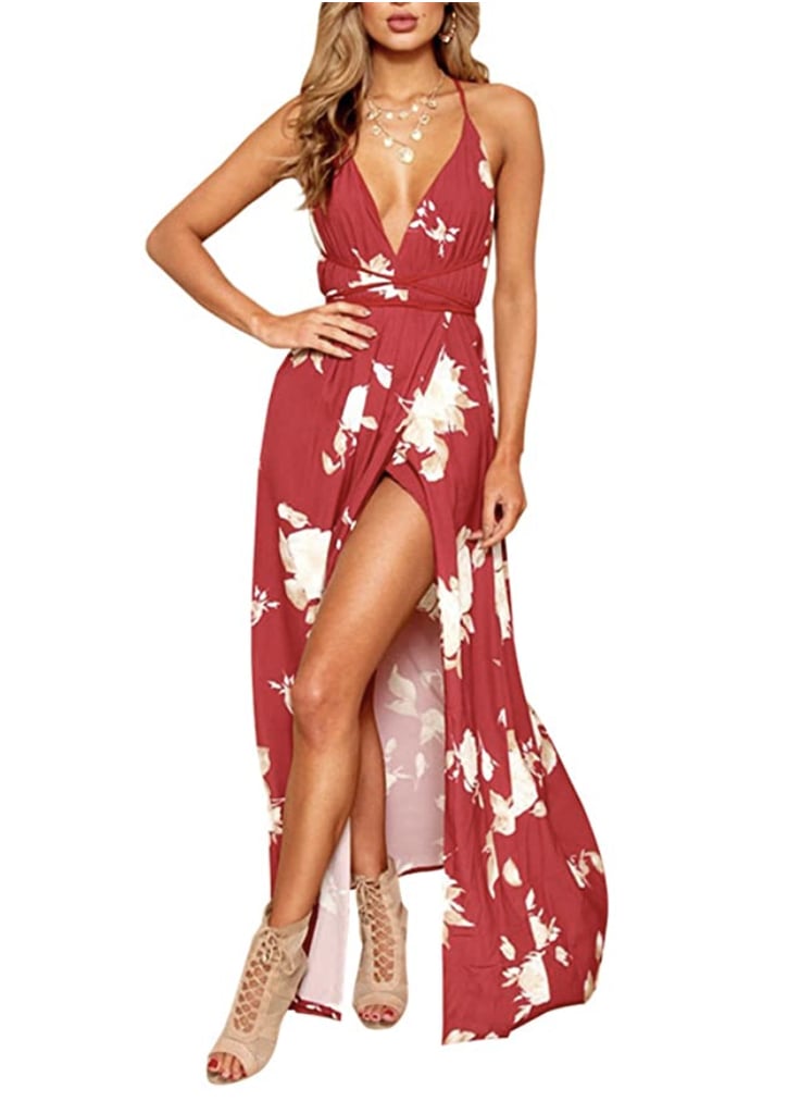 BerryGo Floral Maxi Dress