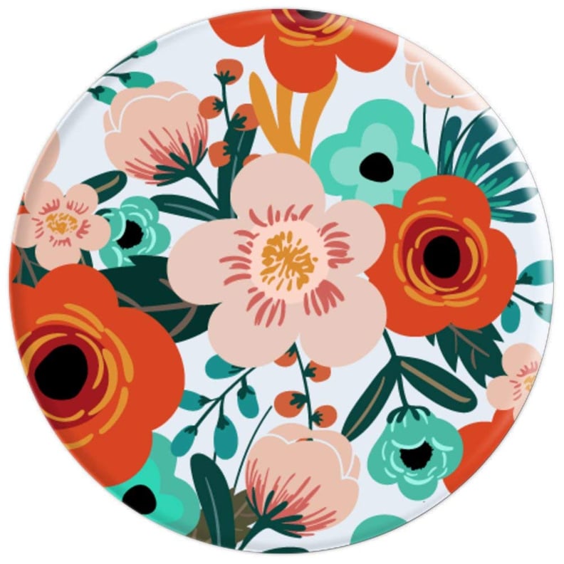 Trendy Floral Botanical Garden Pink and Orange PopSocket