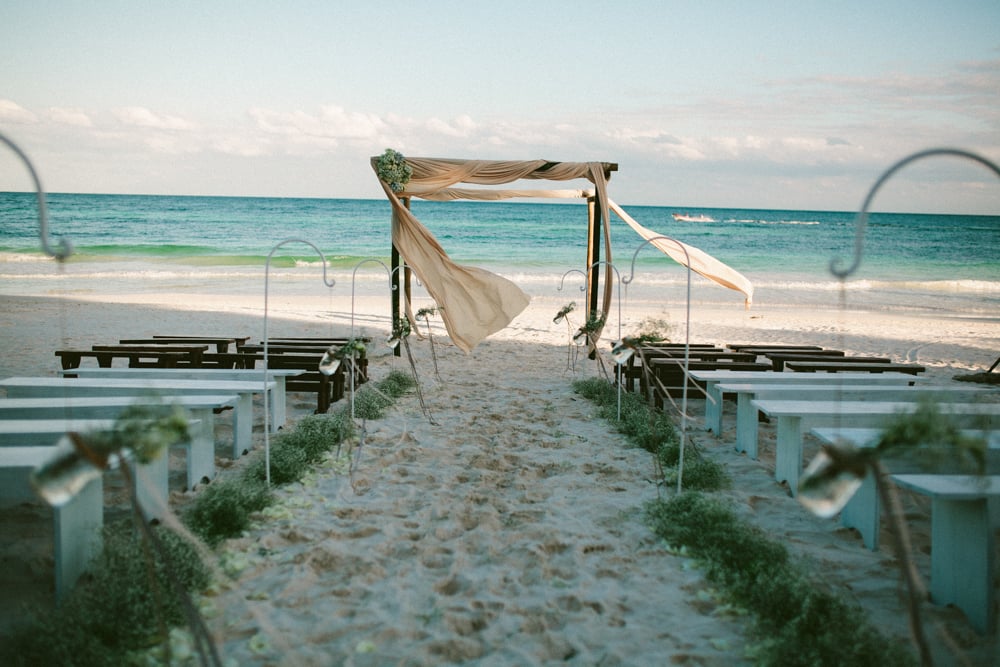 Tulum Mexico Beach Wedding