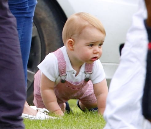 Prince George Crawls at Polo Match | Pictures
