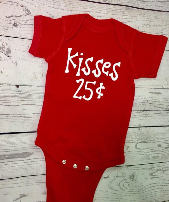 Kisses, 25 Cents Onesie