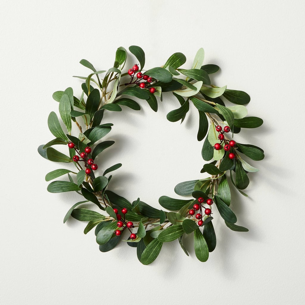 Mini Faux Mistletoe Plant Wreath