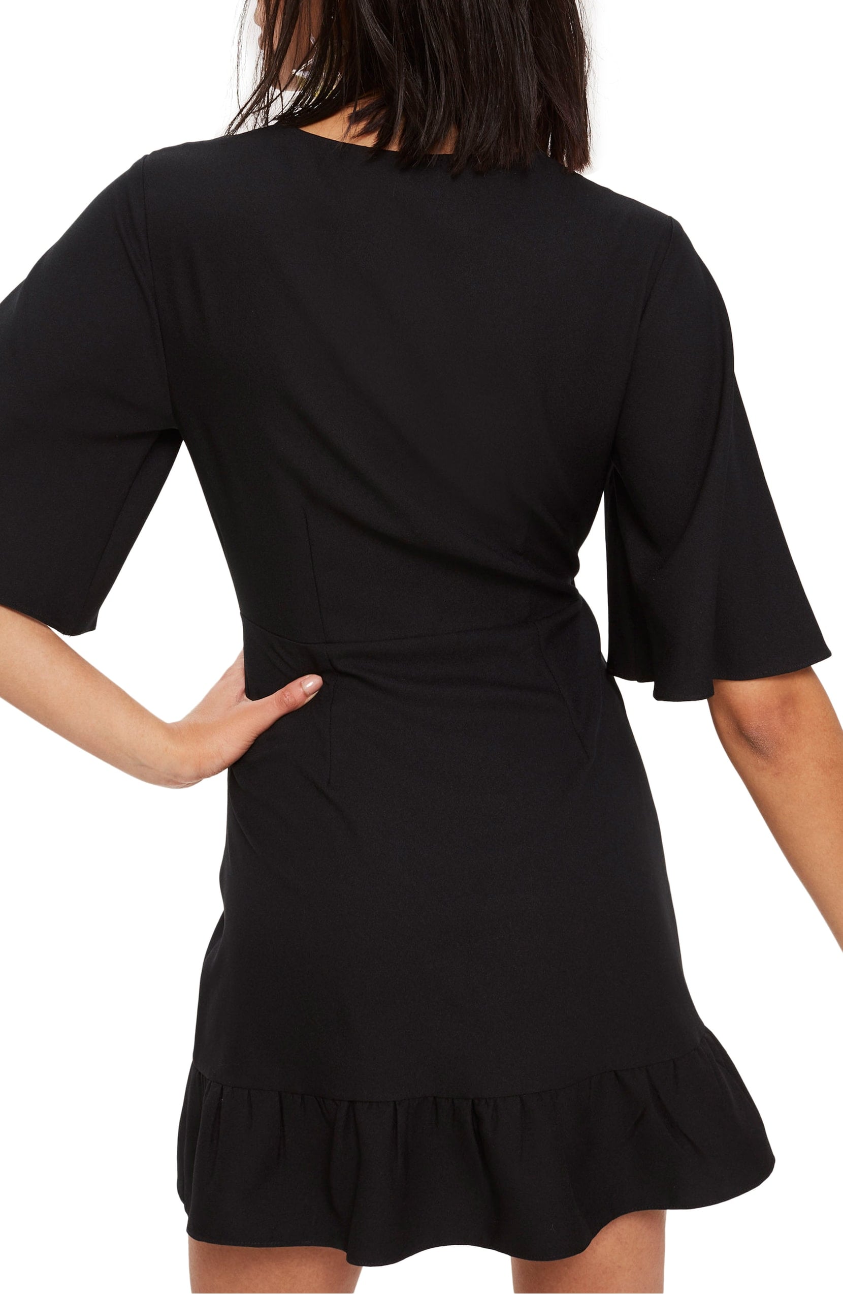 Topshop ruffle 2024 wrap dress