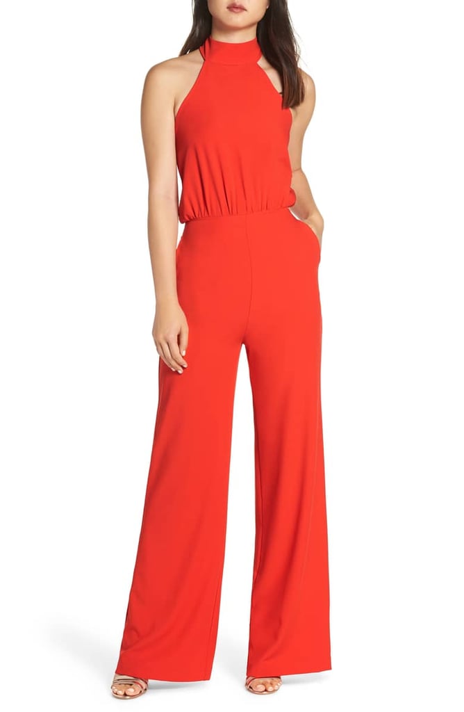 lulus moment for life halter jumpsuit