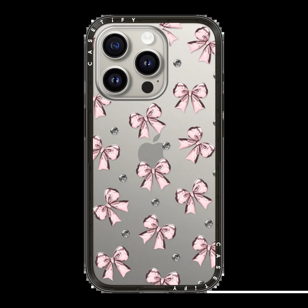 Casetify Metallic Pink Ribbon Compact Case ($32, originally $40)
Rigorous drop-testing, along with customized designs and artist collaborations, are what make Casetify cases so in-demand. This one features metallic pink ribbons offset with even more bling for a dazzling iPhone case.