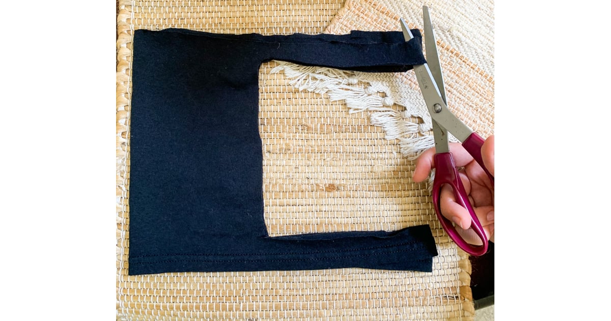 how to cut a shirt with strings at the bottom