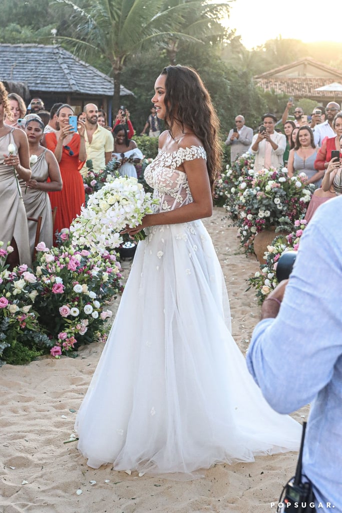 Model Lais Ribeiro's Galia Lahav Wedding Dress