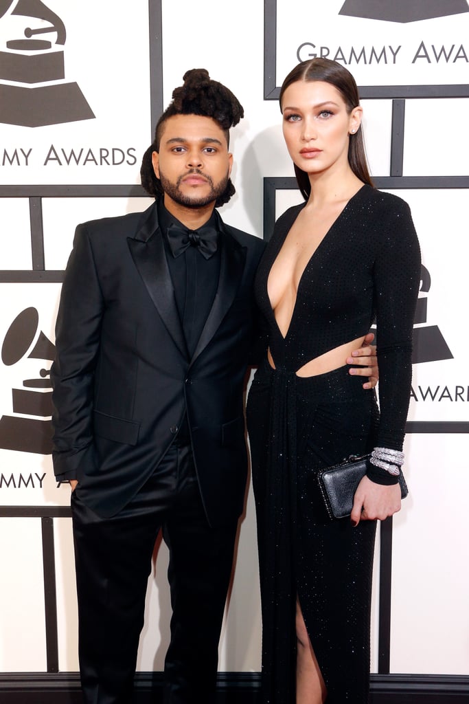 The Weeknd and Bella Hadid at the Grammys 2016