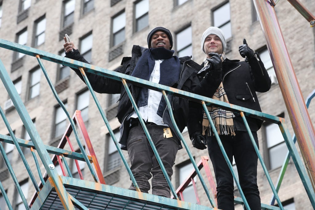 MKTO rode the Teenage Mutant Ninja Turtles float.