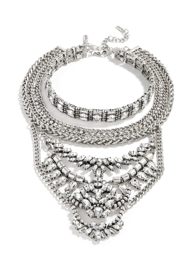 "Thanksgiving, Friendsgiving, and holiday festivities call for some extra sparkle, so I plan on taking my looks to the next level with the help of BaubleBar's bold — and definitely blogger-worthy! — Morgause Bib ($68)." — Samantha Sutton, assistant editor, Fashion