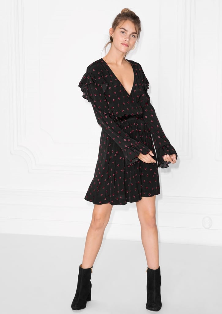 frill wrap dress uk