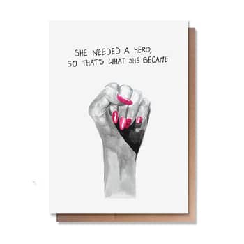 Behind Every Strong Woman is a Story That Gave Her No Choice. /  Encouragement Card / Feminist Card / Just Because Card / Self Card Gift Box  