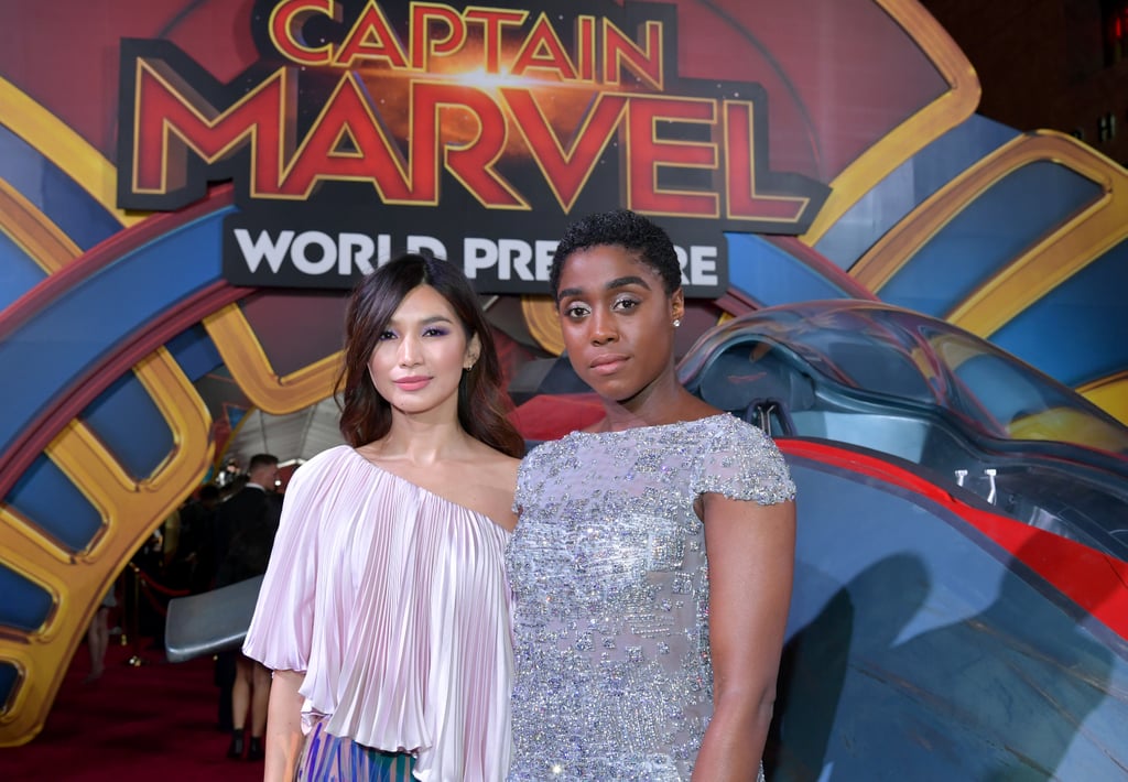 Pictures of Brie Larson, Lashana Lynch, and Gemma Chan