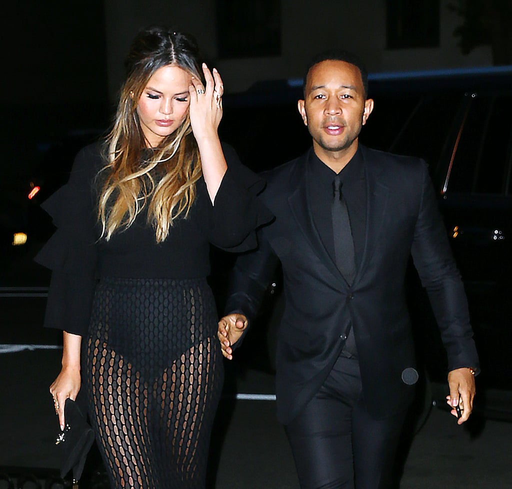 Chrissy Teigen and John Legend Out With Baby Luna May 2016
