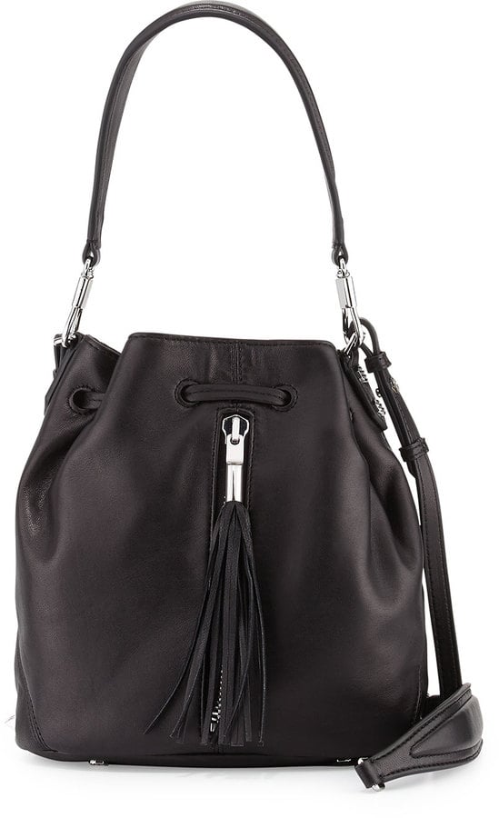 Elizabeth and James Cynnie Lamb Tassel Mini Bucket Bag ($485)