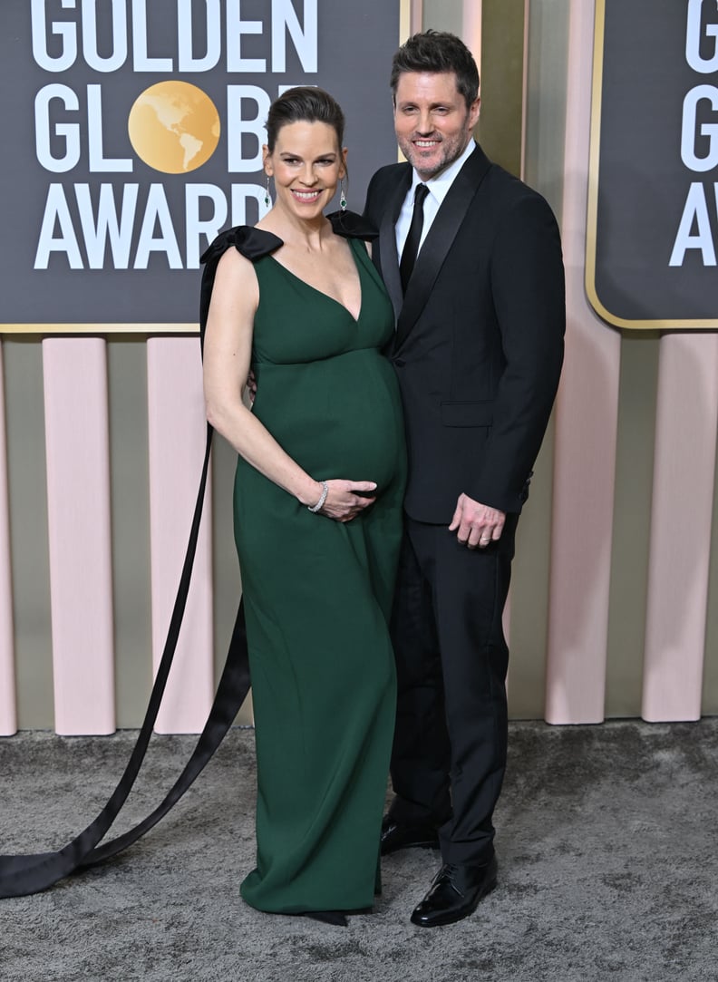 Hilary Swank and Philip Schneider at the 2023 Golden Globes