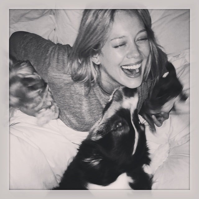 Hilary Duff celebrated National Dog Day with her pooch.
Source: Instagram user hilaryduff