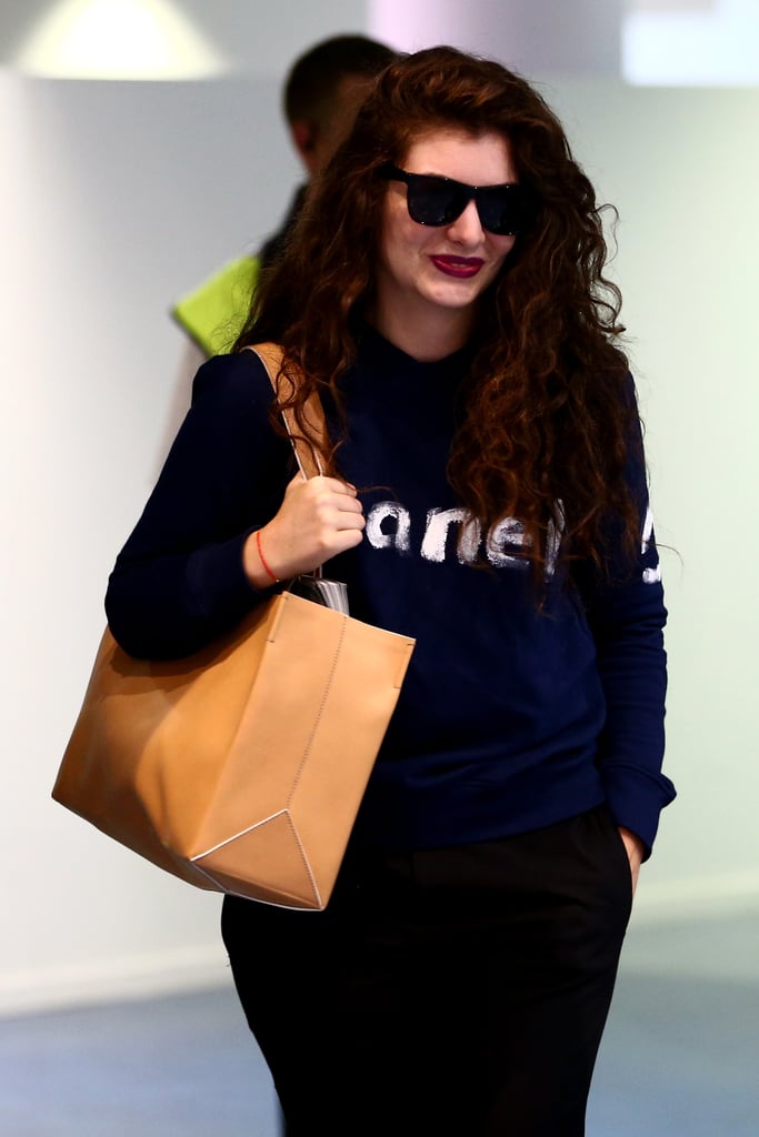 Lorde at the Auckland Airport After Grammys