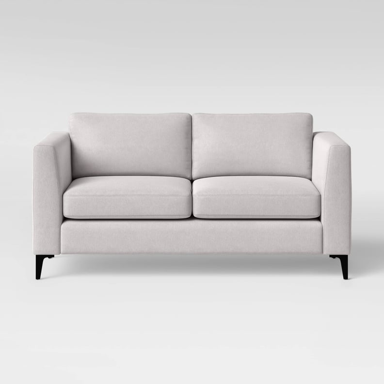 71" Medway Sofa with Metal Legs Light Gray
