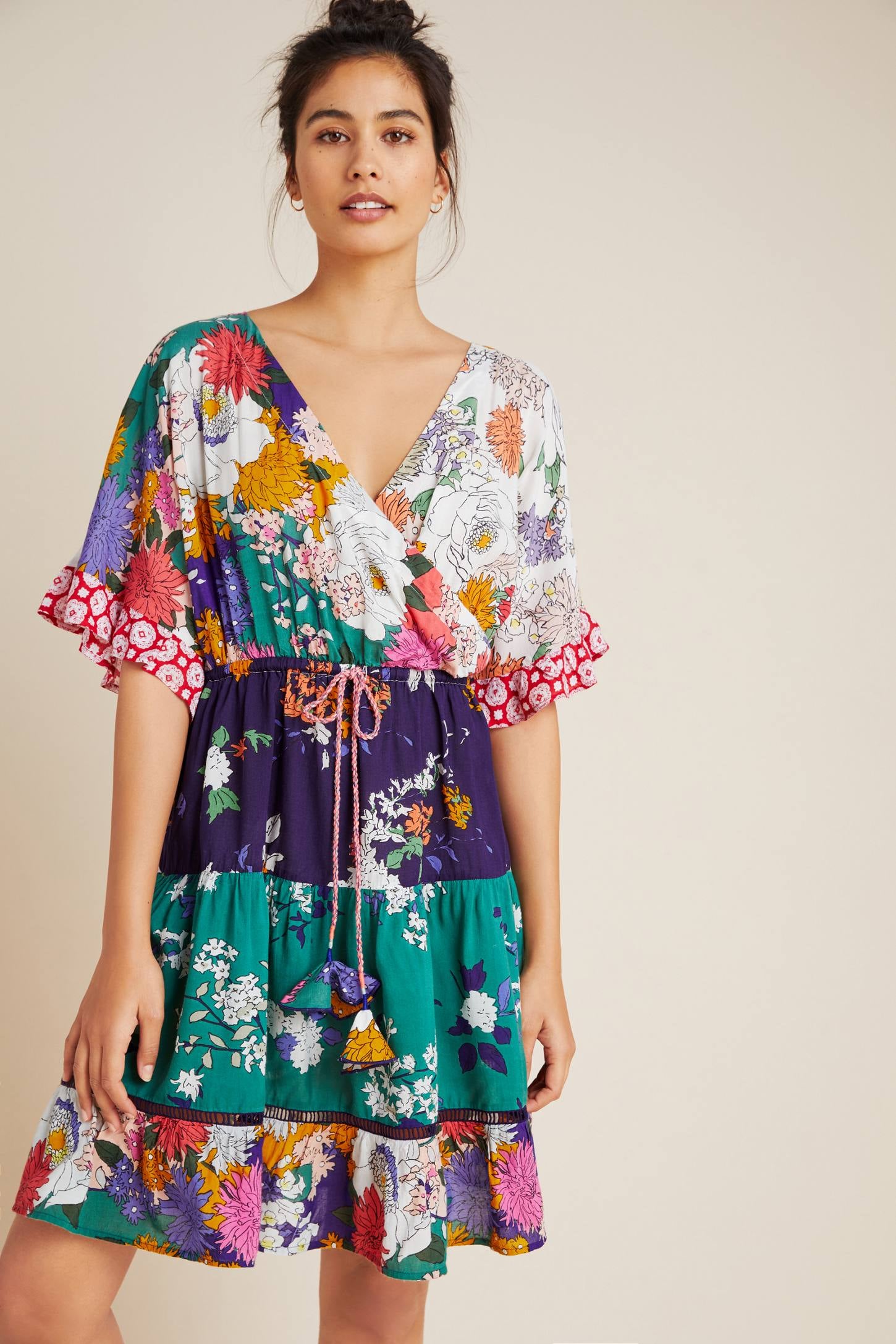 Nettie tiered mini dress